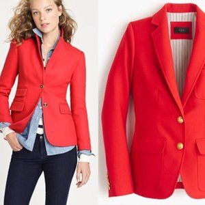 J.Crew Red Schoolboy Blazer Size 00